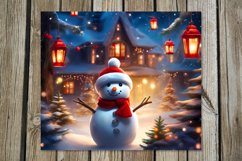 Christmas snowman | Xmas Skinny tumbler sublimation design P Product Image 2