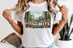 Yosemite PNG, Vintage National Park Half Dome Sublimation Product Image 6