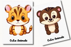 Cute Animals 25 Cliparts Collection Product Image 6