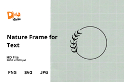 Nature Frame for Text Product Image 1