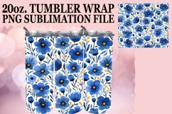 Elegant Bloom Flower Sublimation for Tumblers Product Image 1