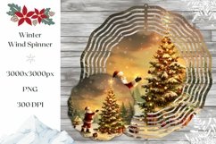 Santa Claus Wind Spinner Design, Christmas Tree Wind Spinner Product Image 1
