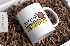 Simply Be Happy - SVG Design Product Image 6
