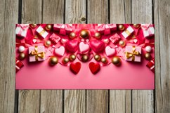 3d love Hearts | black &amp; pink Sublimation Mug design Bundle Product Image 7