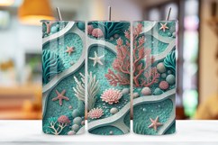 3D Zero-Waste Ocean Seamless Tumbler Wrap - Recycled Plastic Product Image 3