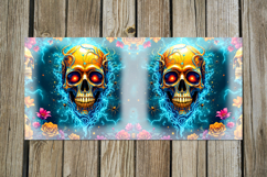 Skulls and flowers | Halloween Sublimation Mug design bundle Product Image 6