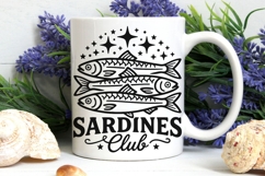 Sardines Club Svg, Sardine Fish Svg, Coastal Summer Svg. Product Image 7
