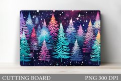 Christmas Tree Cutting Board Design. Kitchen Cutting Board Product Image 1