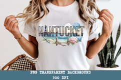 Nantucket Island PNG, Vintage Lighthouse Sailing Sublimation Product Image 6