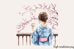 Blue Cozy Spring Home Clipart Bundle PNG Product Image 4