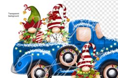 Christmas gnomes Christmas trees on a truck, Gnomes Product Image 4