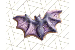 Halloween Cookie Clipart PNG, Spooky Sugar Treat Art Product Image 2