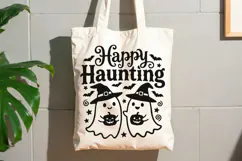 Happy Haunting Svg, Halloween Ghost Svg, Trick Or Treat Svg. Product Image 7