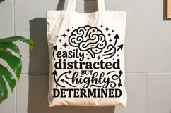 Easily Distracted But Highly Determined Svg, Adhd Brain Svg. Product Image 7
