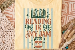 Reading Is My Jam Png, Book Lover Sublimation Png. Product Image 4
