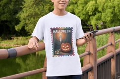 Spooky Post Vintage Halloween Stamp PNG Pack Product Image 6