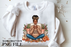 Autumn woman melanin png design for T-shirts Product Image 4