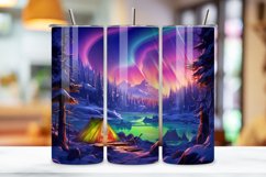 Northern Lights Tumbler Wrap | winter camping Product Image 3
