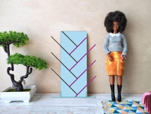 Miniature modern bookcase tree digital download file, 1:6 Product Image 5