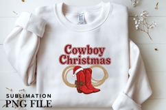 Cowboy Christmas png design for T-shirts Product Image 3