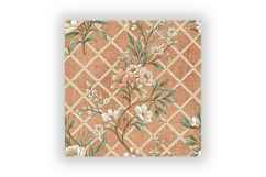 Copper Toile Digital Paper Pack, Vintage Floral Toile Product Image 6