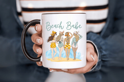Beach babe PNG, Girl&#039;s summer PNG Sublimation Design Product Image 6