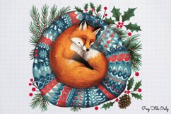 Christmas Woodland Animals Clipart Bundle PNG Product Image 11