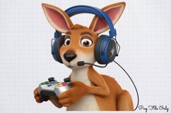 Gamer Animals Clipart Bundle PNG Product Image 11