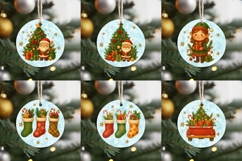 BUNDLE Cute Christmas ornament PNG sublimation Product Image 5