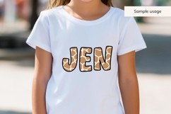 Giraffe Print Alphabet SVG | Animal Letters Product Image 6