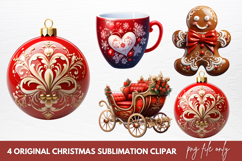 Original Christmas Sublimation Clipart Product Image 1