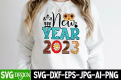 New Year 2023 Sublimation Design , New Year 2023 PNG Product Image 1