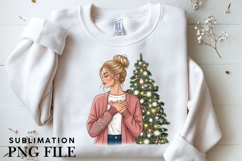 Christmas motivational women png design for T-shirts Product Image 3