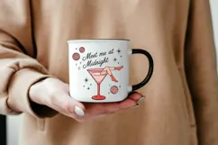 Meet Me At Midnight PNG - Retro New Year’s Eve Sublimation Product Image 6