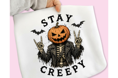 Stay Creepy PNG, Retro Dripping Heart Halloween PNG, Spooky Product Image 15