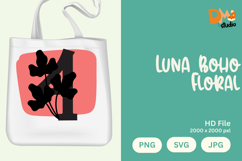 Luna Boho Floral Monogram Product Image 1