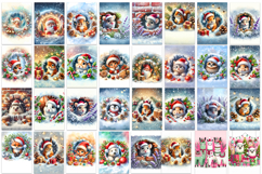 Christmas Card Bundle | Cute animals Merry Christmas card Product Image 11