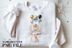 Celebration motivational woman png design for T-shirts Product Image 3