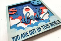 You Are Out of this World Father's Day 3d Layered Papercut Product Image 6
