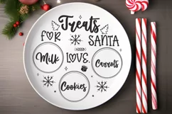 Treats for santa cookies milk carrots love SVG Product Image 2