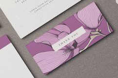 beautiful wedding card invitation set with magnolia flower Product Image 5