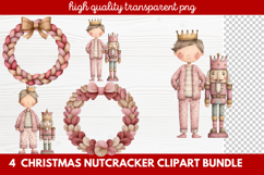 4 Christmas Nutcracker Clipart | Festive Holiday Nutcracker Product Image 1