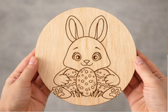 Easter bunny laser cut engraving digital file line art vecto Product Image 6