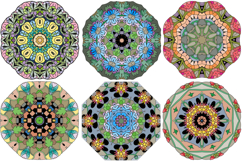 Decorative skulls and brains for coloring pages Product Image 5
