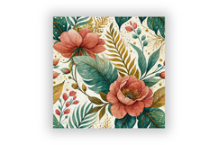 Bird of Paradise Majesty Seamless Pattern, Vibrant Orange Product Image 6