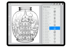 40 Wonder Life in Jar Procreate Stamp Brushes Product Image 4