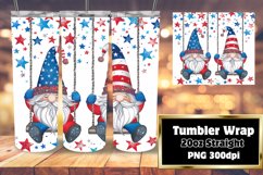American Gnome Sublimation Tumbler Wrap Product Image 1