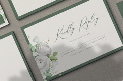 elegant wedding invitation card with roses watercolor Product Image 6
