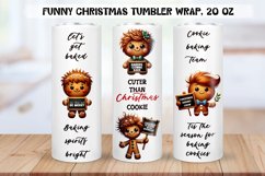 Funny christmas characters Tumbler Wraps|BUNDLE PNG. Product Image 7