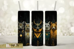 ANIMAL TOTEM seamless tumbler wrap sublimation design Product Image 2